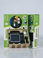 نظام إضاءة وطاقة شمسي محمول CCLAMP موديل CL-318PB-8W بقدرة 5400mAh - كشاف وكشافات إضافية ومحمل طاقة للرحلات والطوارئ