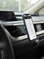 ⁦حامل جوال مغناطيسي للسيارة CXB-007 | دوران 360 درجة وتثبيت قوي لفتحة المكيف⁩ - الصورة ⁦2⁩