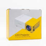 ⁦جهاز بروجكتر ميني محمول LED عالي الدقة – عرض سينمائي للمنزل والمكتب (أصفر وأبيض)⁩ - الصورة ⁦3⁩