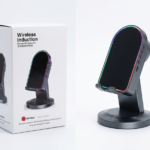حامل وقاعدة جوال ذكية مع مكبر صوت حثي لاسلكي وإضاءة RGB ملونة (Wireless Induction Speaker Stand)