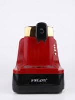 ⁦ماكينة تحضير القهوة التركية والتركية بالحليب الكهربائية من سوكاني (SOKANY) - باللون الأحمر والأسود⁩ - الصورة ⁦2⁩