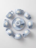 ⁦طقم فناجين قهوة وشاي سيراميك أنيق بتصميم الغيوم (Cloud Series)⁩ - الصورة ⁦4⁩